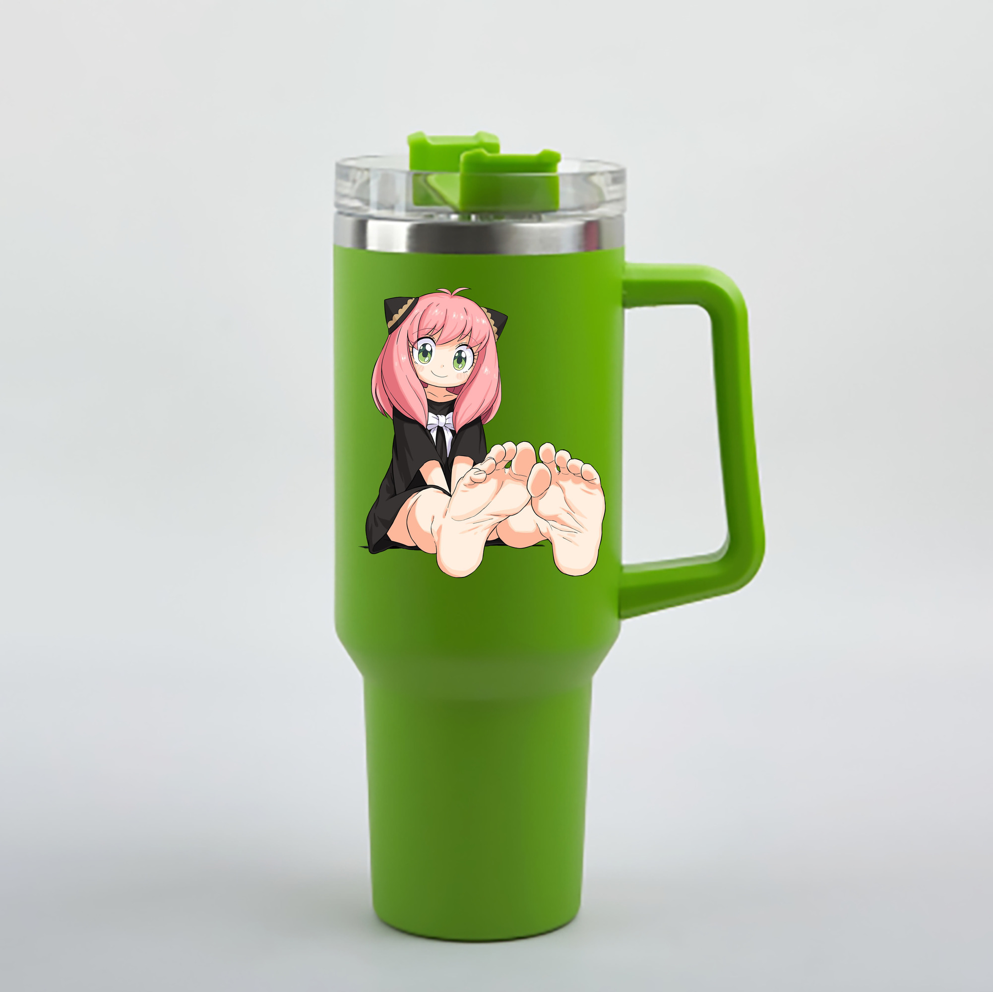 （画像用） SPY×FAMILY间谍家家酒 1200mL車用タンブラー - クリスタルステッカー（プラスチックストロー付き）